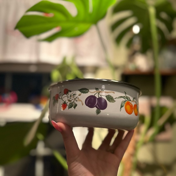 Kitchen Vintage Enamel Fruit Bowl Poshmark
